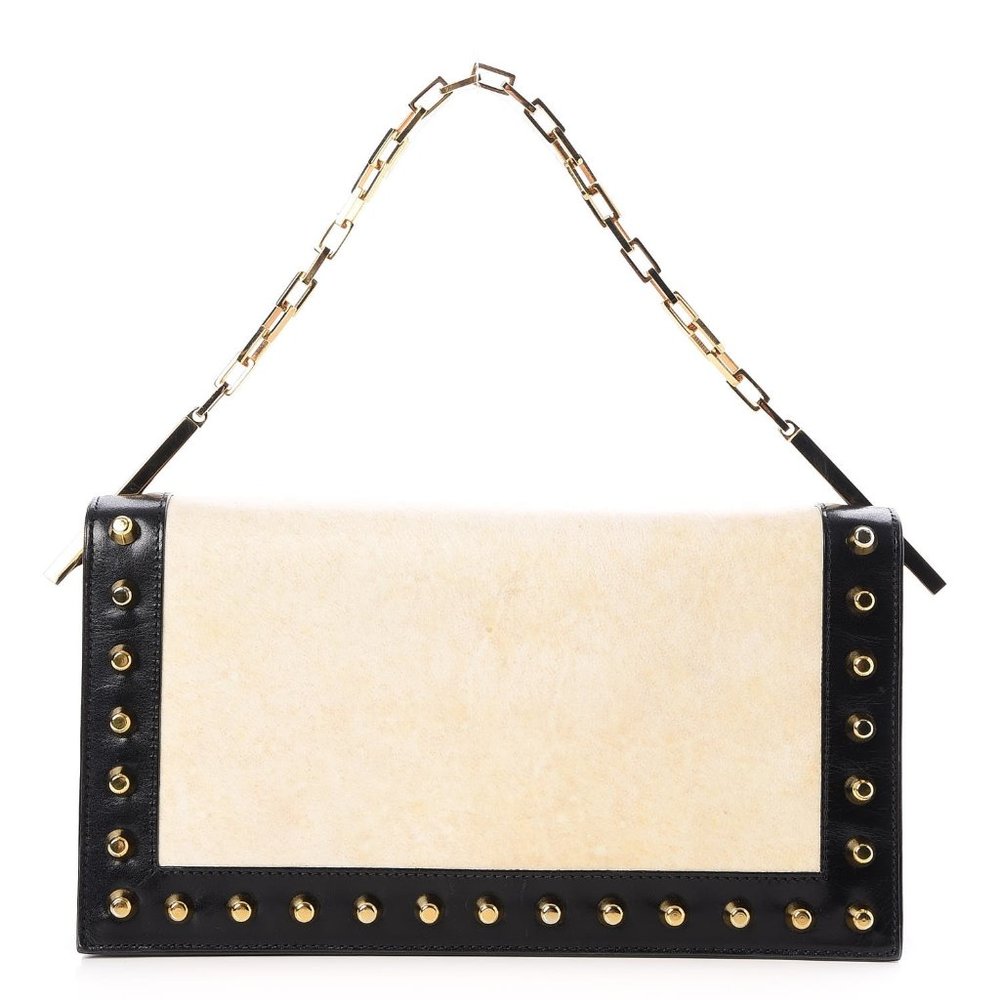 FENDI Vintage Studded Shoulder Bag